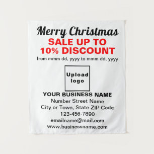 Vente de Noël Entreprise sur Tapisserie Blanche