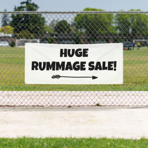 Vente De Rummage Énorme ! Banderole