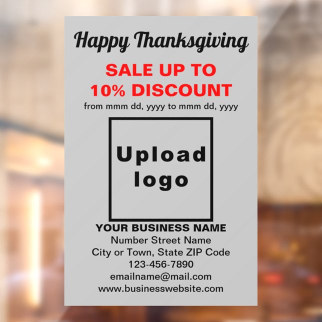 Vente de Thanksgiving Entreprise sur Autocollant d (Feuille 2)