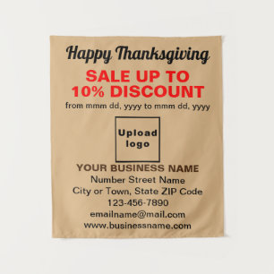 Vente de Thanksgiving Entreprise sur Tapisserie Br