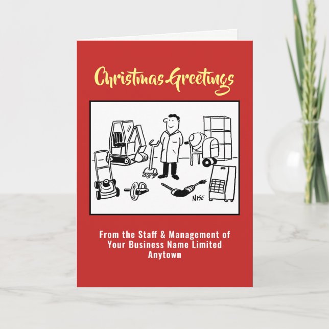 Vente d'outils ou location d'outils Carte de Noël (Devant)