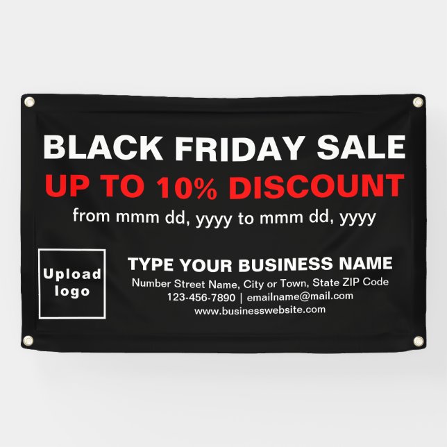 Vente du Black Friday sur une bannière rectangle n (Horizontal)