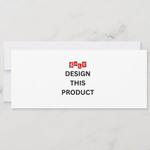 VENTE ! Invitation - 4" x 9.25" - Sur mesure