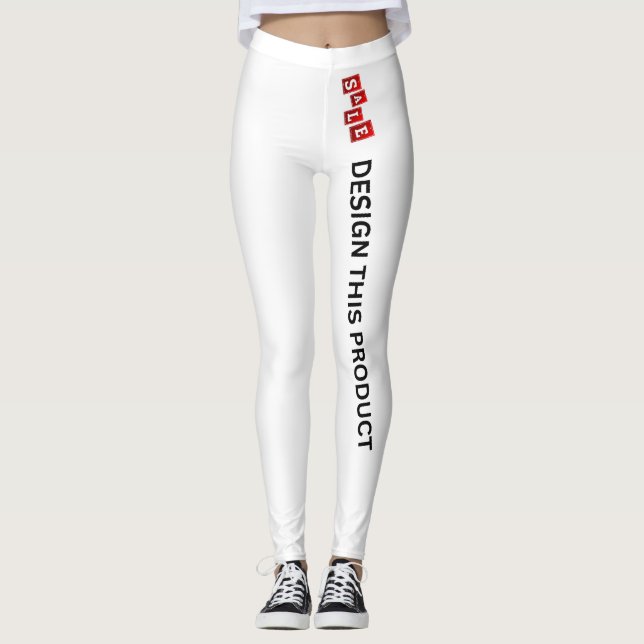 VENTE ! Leggings - Longueur complète - Blanc - Per (Devant)