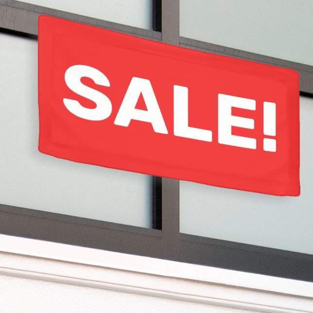 VENTE rouge ! Banderole (Bâtiment extérieur)