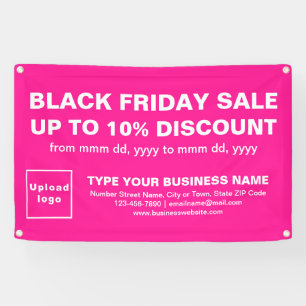 Vente Vendredi Noir sur bannière Rectangle Rose