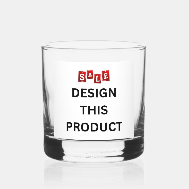 VENTE ! Verre - Sur les rochers - 12 oz - Set de 1 (Recto)