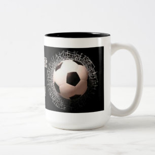 Ventilateur de football balle Motif café Mug