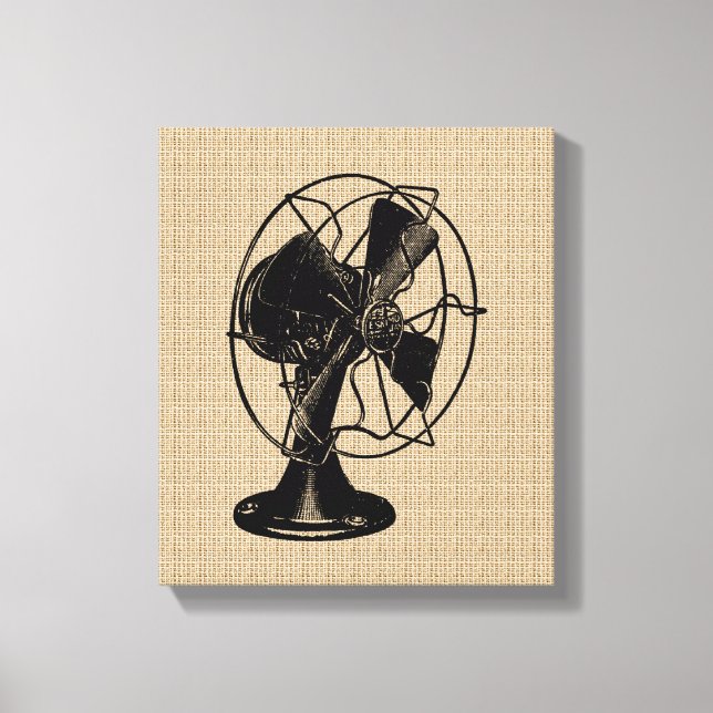 Ventilateur vintage sur toile (Recto)