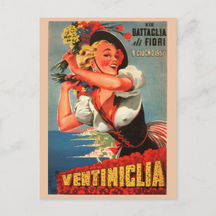Ventimiglia, Italien Vintage Travel Postcard Postkarte