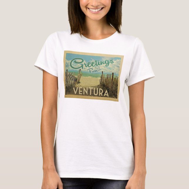Ventura Beach Vintage Travel T-Shirt (Vorderseite)