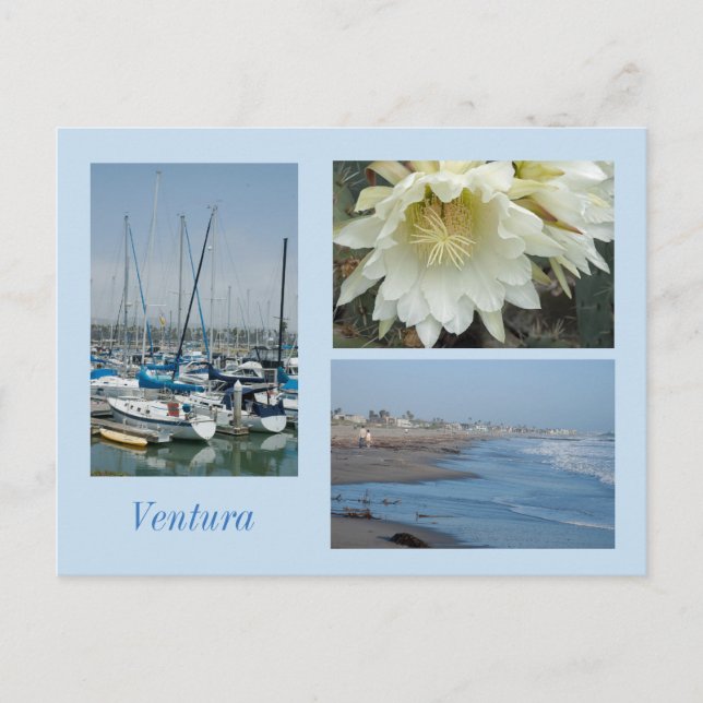 Ventura, CA 3 Fotos Vorlage Postkarte (Vorderseite)