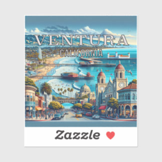 Ventura California 3 Inch Vinyl Sticker
