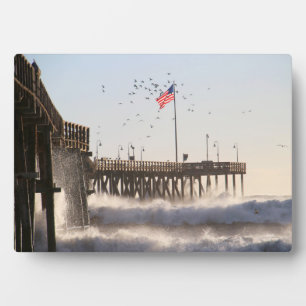 Ventura Pier Waves   El Nino Fotoplatte