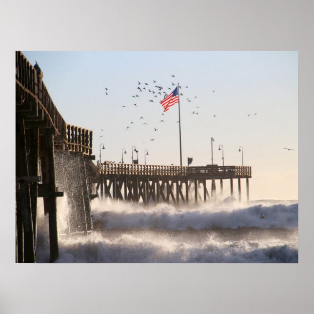 Ventura Pier Waves | El Nino Poster (Vorne)