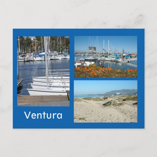 Ventura Shore Drei Foto Postkarte (Vorderseite)
