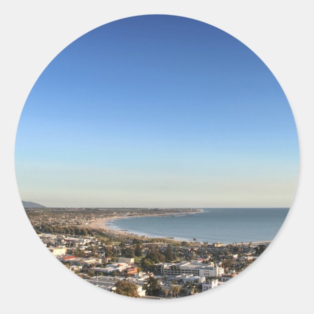 Ventura Skyline Runder Aufkleber (Vorderseite)
