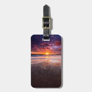Ventura State Beach bei Sonnenuntergang Gepäckanhänger