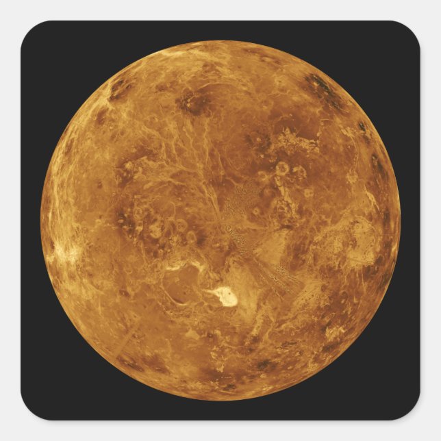 Venus 2 quadratischer aufkleber (Vorderseite)