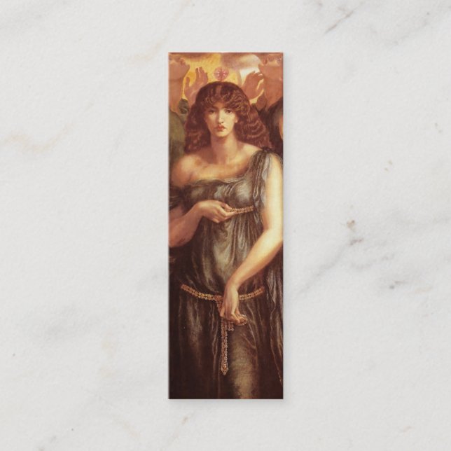 Venus Astarte Lesezeichen von Dante Gabriel Rosset Mini Visitenkarte (Vorderseite)