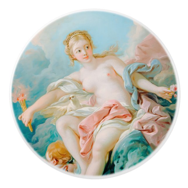 Venus auf den Waves von François Boucher Keramikknauf (Vorderseite)