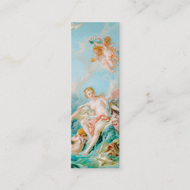 Venus auf den Waves von François Boucher Lesezeich Mini Visitenkarte (Vorderseite)