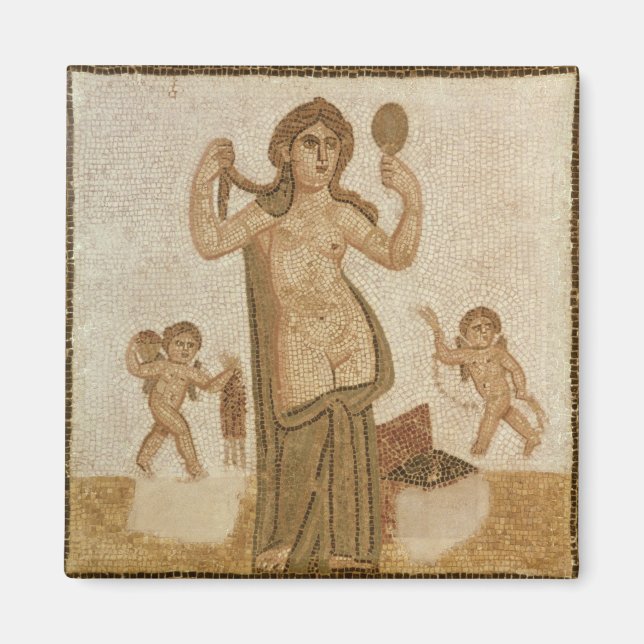 Venus auf ihrer Toilette Magnet (Vorne)