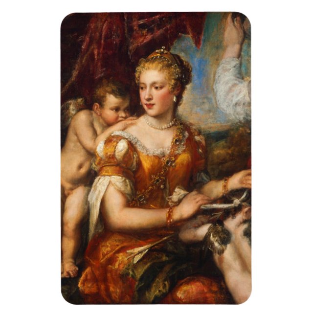 Venus Blindfaltung Cupid Foto Magnet (Vertikal)