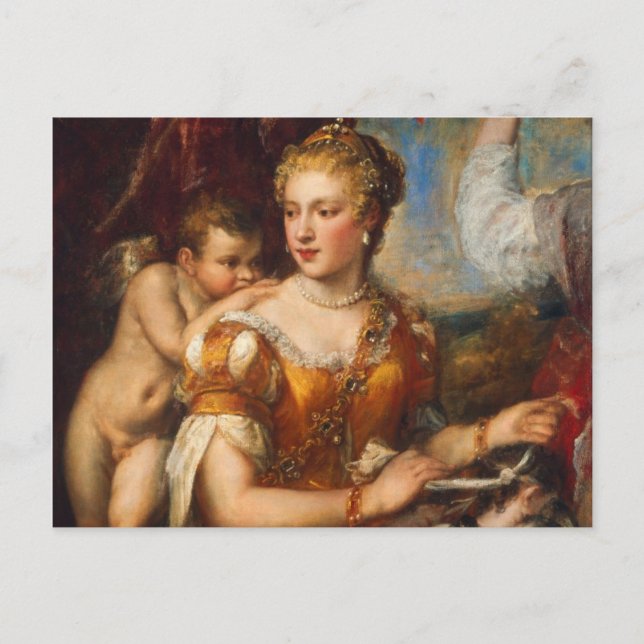Venus Blindfold Cupid Postkarte (Vorderseite)