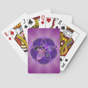 Venus Blume der Liebe fineART violett pink Spielkarten