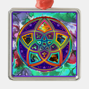 Venus Blume der Liebe schöne Künste Blume Power/Pl Silbernes Ornament