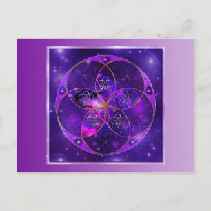 Venus Blume der Liebe schöne Künste Universe Postkarte