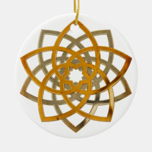 Venus Blume Duo - antikes Metall Keramik Ornament