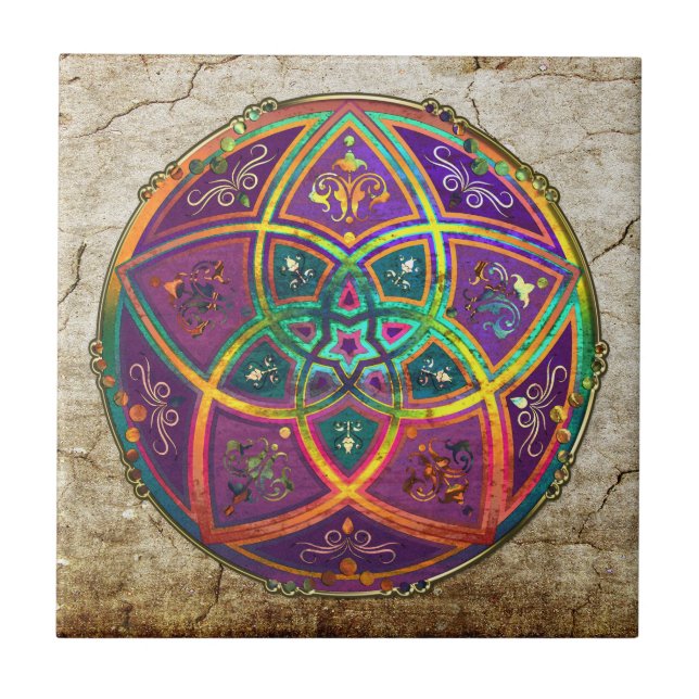 Venus-Blume Liebe-schöne Künste orientalischen Fliese (Vorderseite)