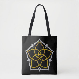 Venus Blume Lotus silber Tasche