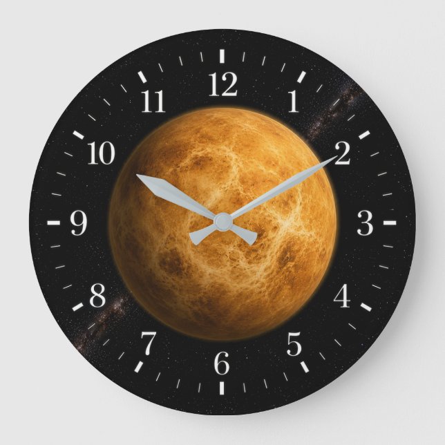 Venus Clock 2026 version Große Wanduhr (Vorderseite)