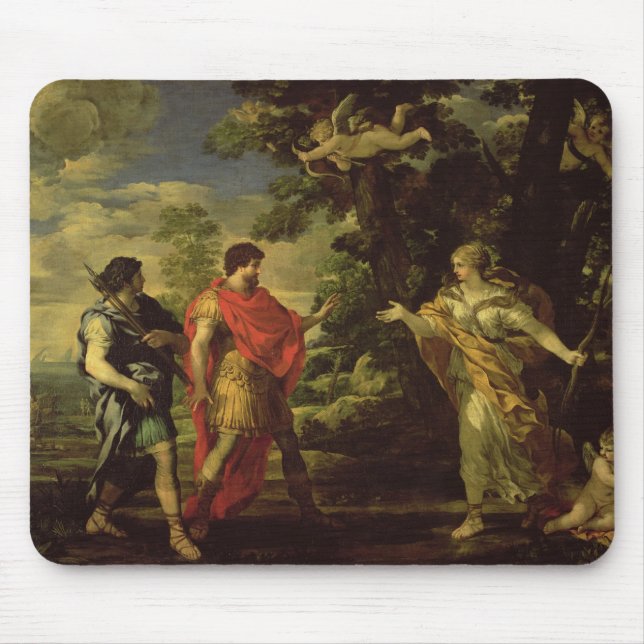 Venus, das zu Aeneas als Huntress, c.1635 Mousepad (Vorne)