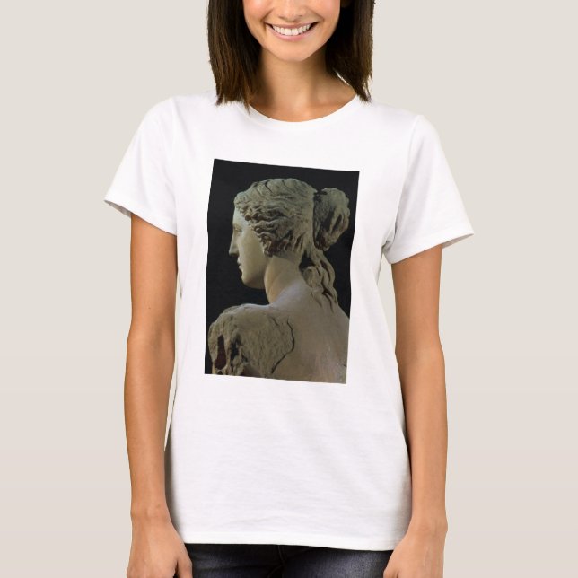 Venus de Milo, Detail der Rückseite des Kopfes, He T-Shirt (Vorderseite)