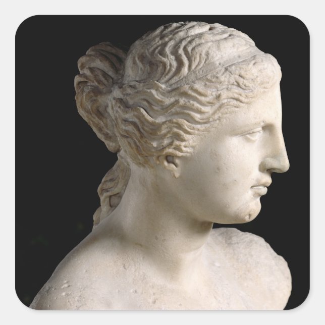Venus de Milo Quadratischer Aufkleber (Vorderseite)