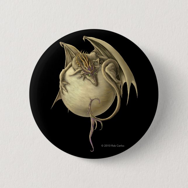 Venus-Drache-Knopf Button (Vorderseite)