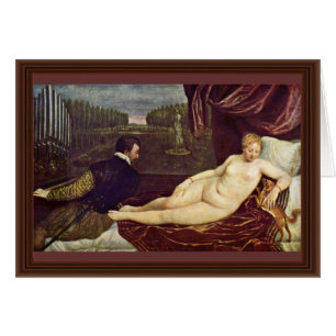Vénus et le joueur d'organe par Tizian