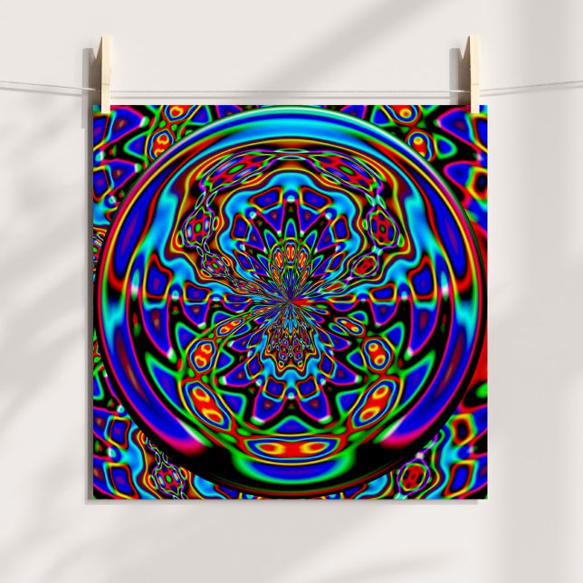 Venus Fliegenfalle Abstrakte Digitalkunst Poster (Venus Fly Trap Abstract Digital Poster)