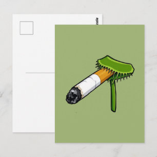 Venus Fliegenfalle Pflanze Mit Cig Postkarte