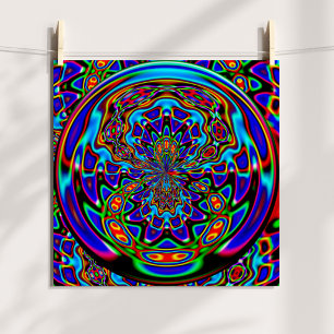 Venus Fly Trap Abstrakt Digital Poster