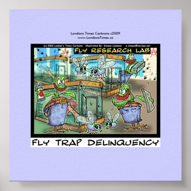 Venus Fly Trap Delinquence Fun Rick London Poster (Devant)