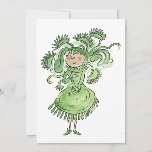 Venus Fly Trap Einladung (Vorderseite)