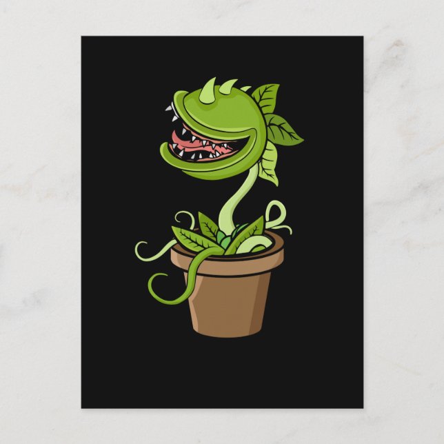 Venus Fly Trap Plant Gift Men Carnivorous Pflanzen Postkarte (Vorderseite)