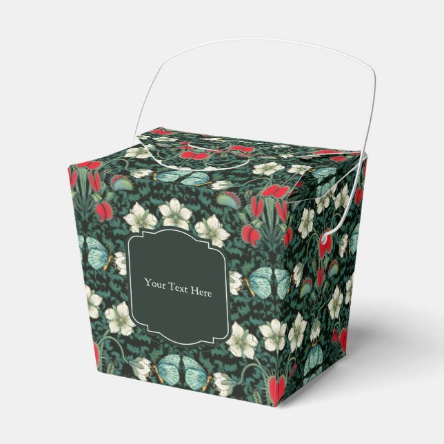 Venus Flytrap & Butterfly Gothic Custom Geschenkschachtel (Vorderseite)