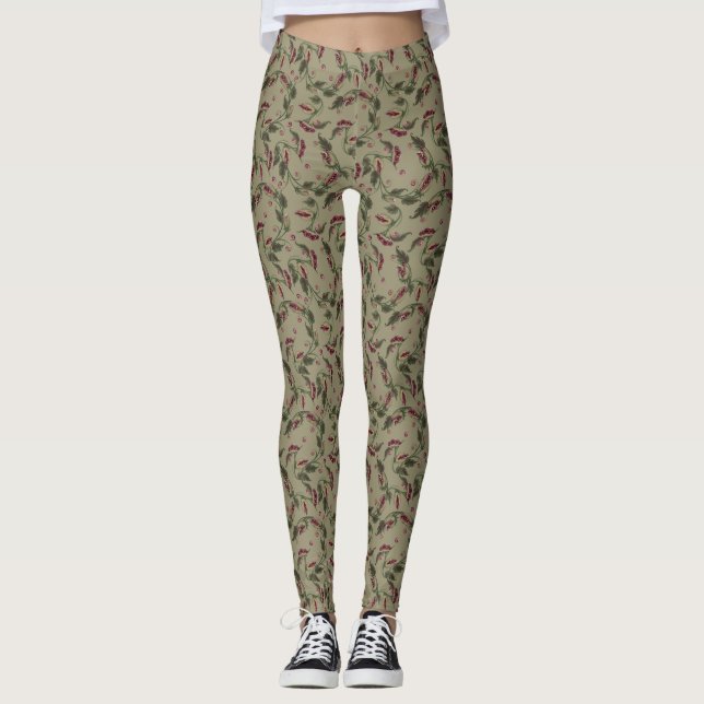 Venus Flytrap Pflanze Leggings (Vorderseite)