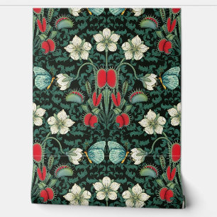 Venus Flytrap und Butterfly Tapete